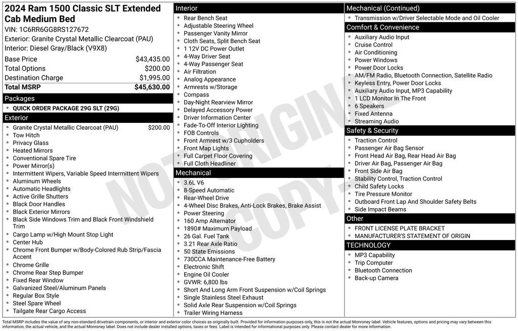 2024 RAM 1500 Classic SLT