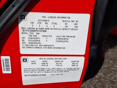 2000 Chevrolet Corvette Hardtop