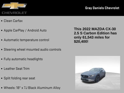 2022 Mazda Mazda CX-30 2.5 S Carbon Edition
