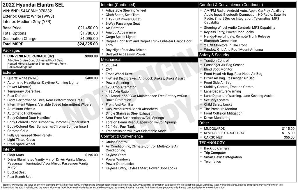 2022 Hyundai Elantra SEL