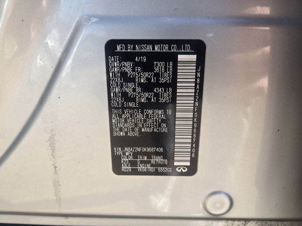 2019 INFINITI QX80 LUXE